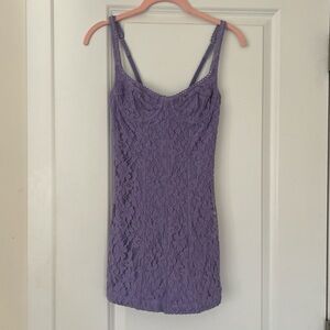 Urban Outfitters Purple Lace Mini Dress Size XS
